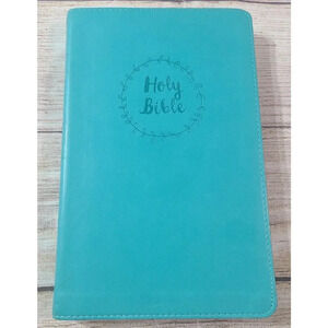 New International Version Holy Bible Zondervan Teal Blue Leathersoft 2011